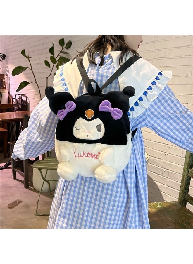 Cute Plush Cartoon Backpack for Girls and Women, Lightweight and Soft Design, Ideal for Daily Use, School and Outings - Image 2